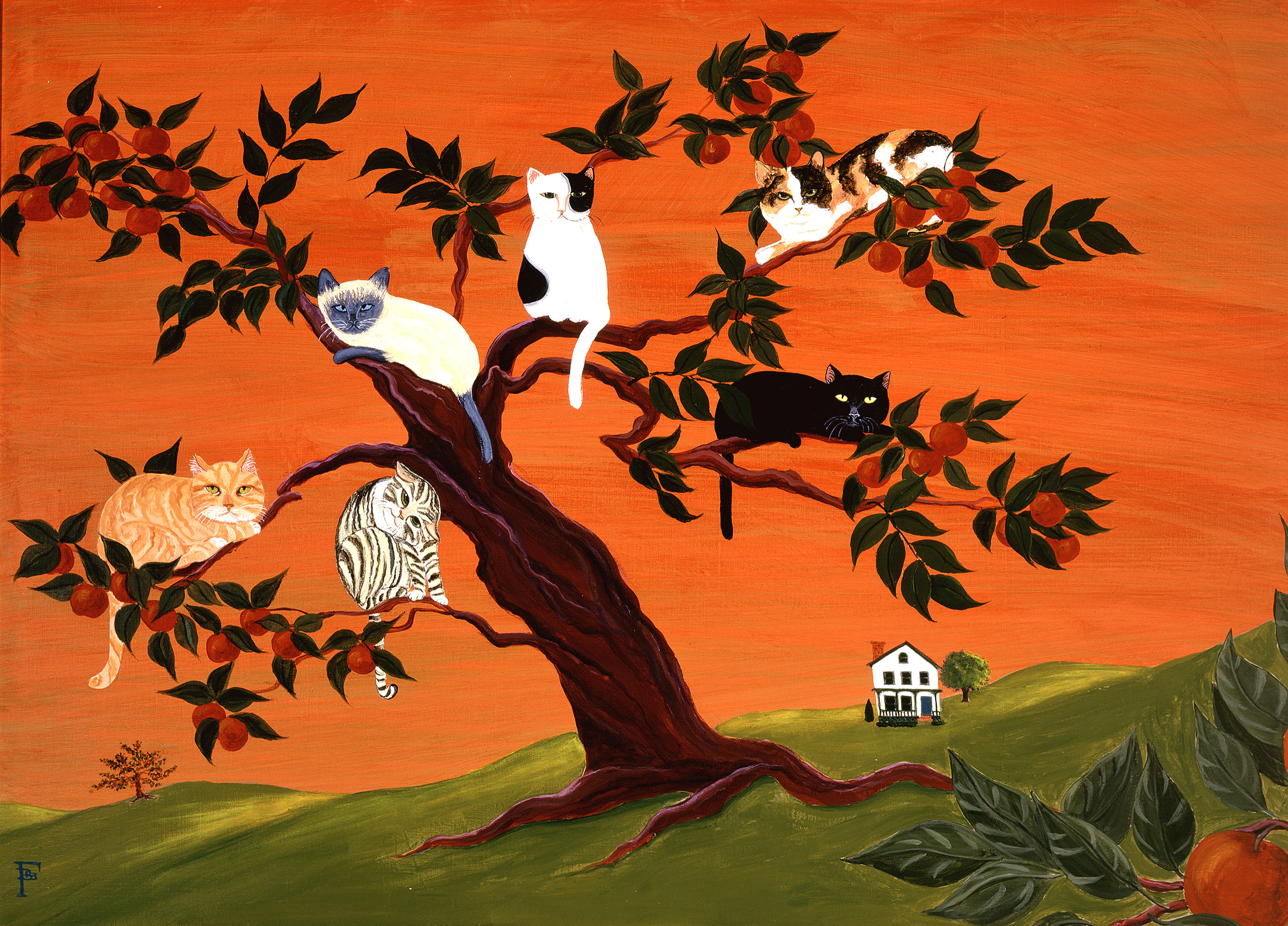Cats in Tree
